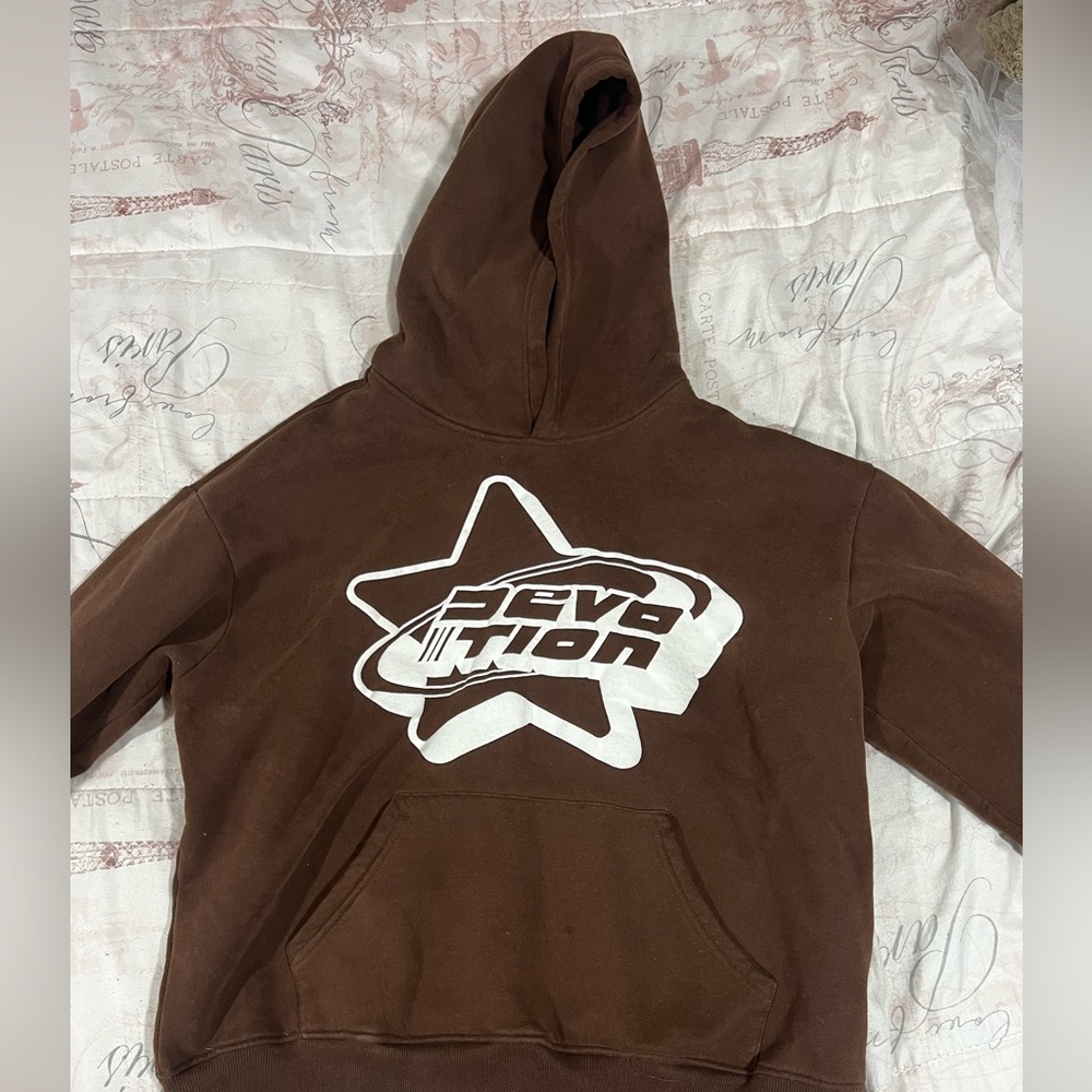 Streetwear devotion puffed hoodie